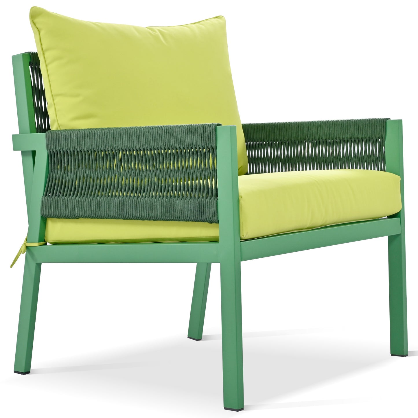 Mixon 4 Pc Patio Rope Sofa Set - Green