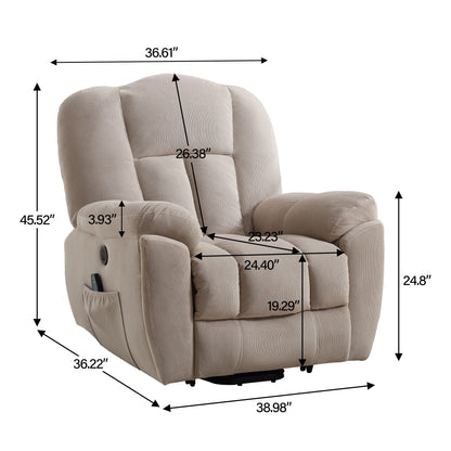 Minder Power Lift Recliner Chair Recliners - Beige