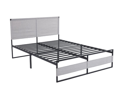 Ovi Queen Size Metal Bed Frame - Gray