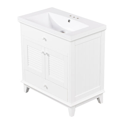 I- Bathroom Vanity - White