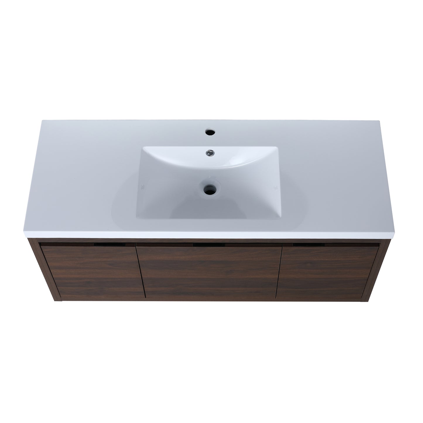 48 Inch Bathroom Cabinet With Sink - Walnut