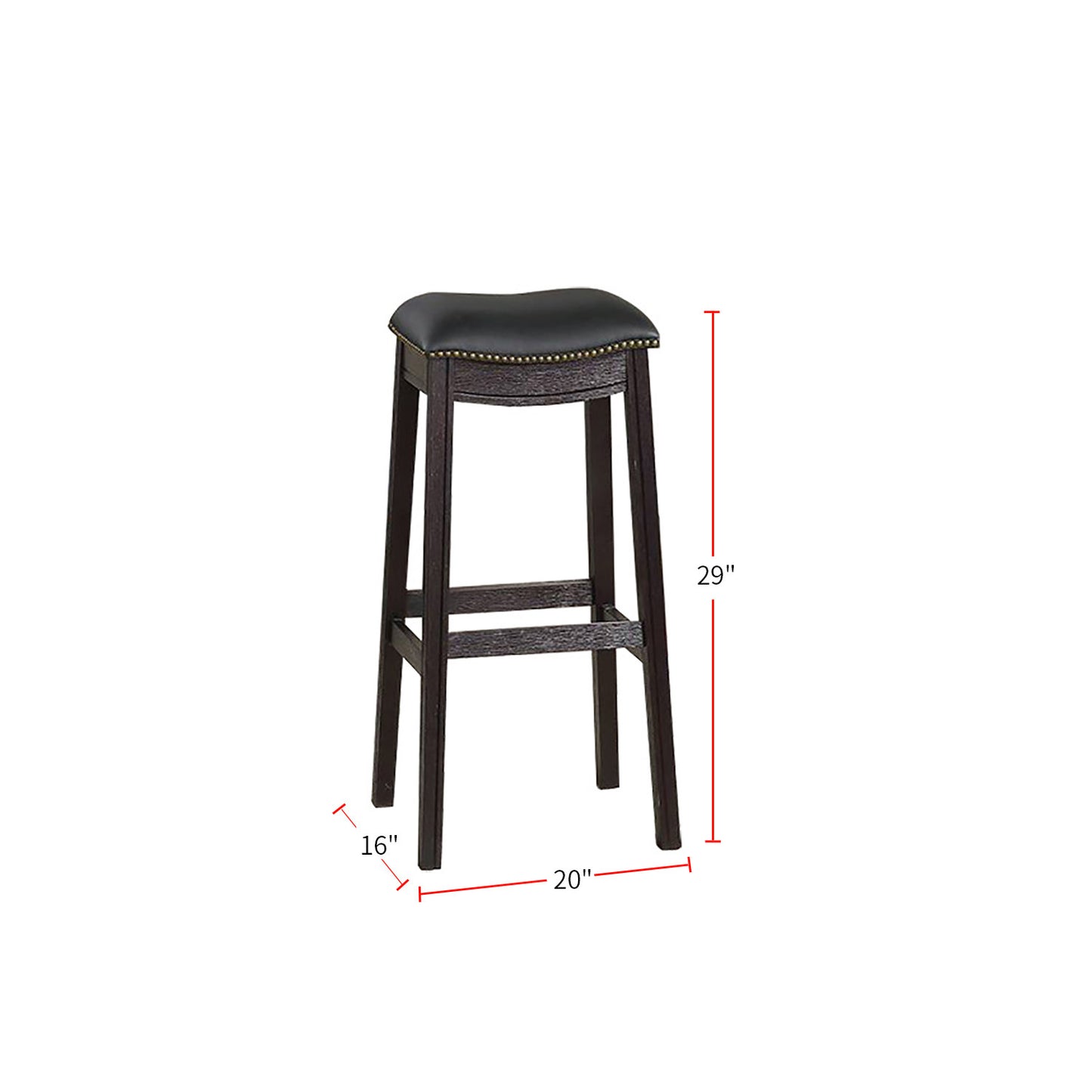 Noble Craft Bar Stool - Black Set of 2