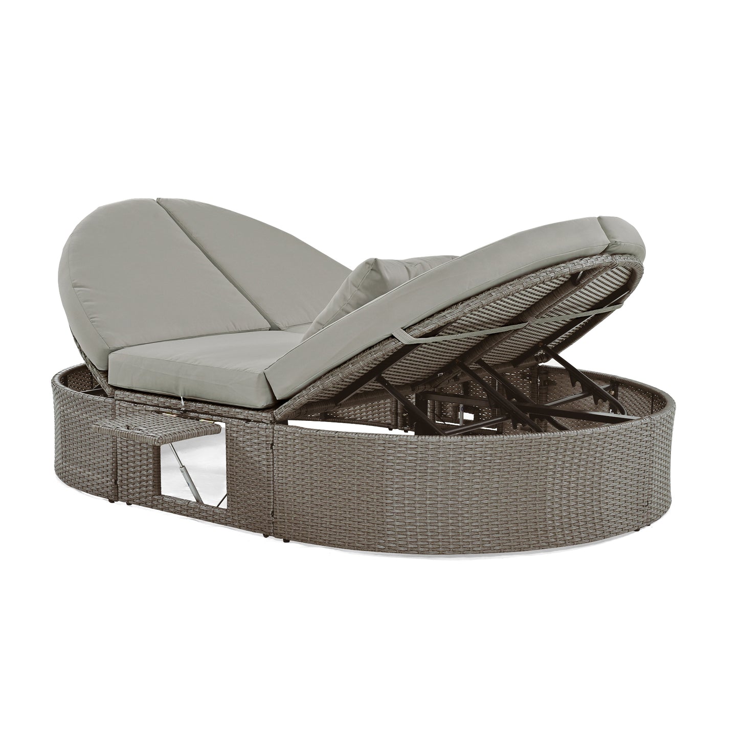 Burley Outdoor Sun Bed Patio 2-Person Daybed - Gray