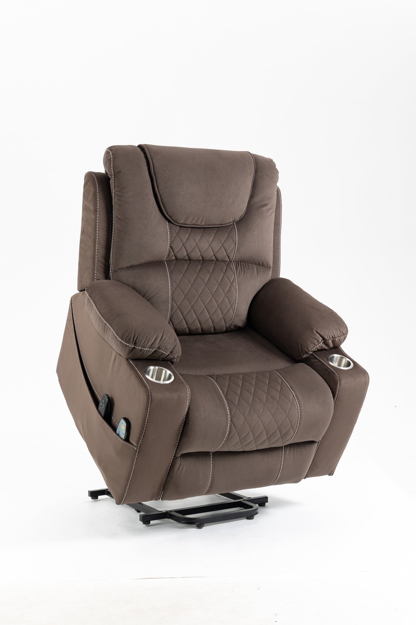 Kayla Power Lift Recliner Chair - Brown