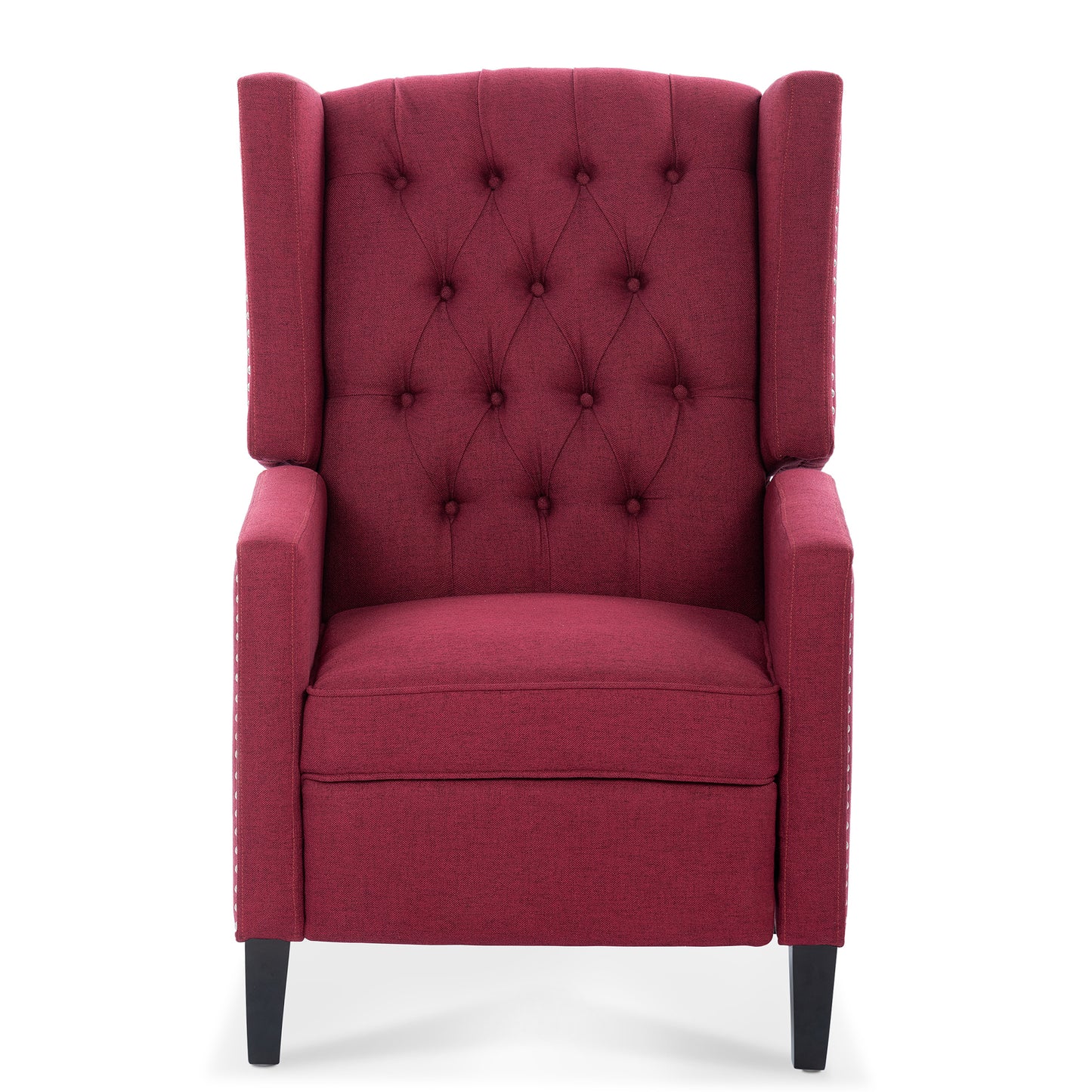 Nix Wide Manual Wing Chair Recliner - Red