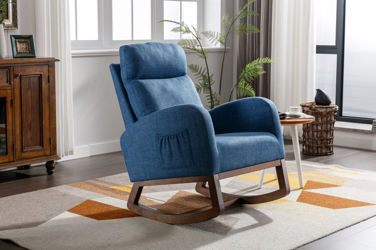 Frazer Rocking Chair - Blue