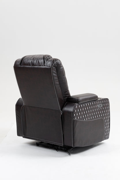 Warner II Power Recliner with Multifunctional Features - Brown