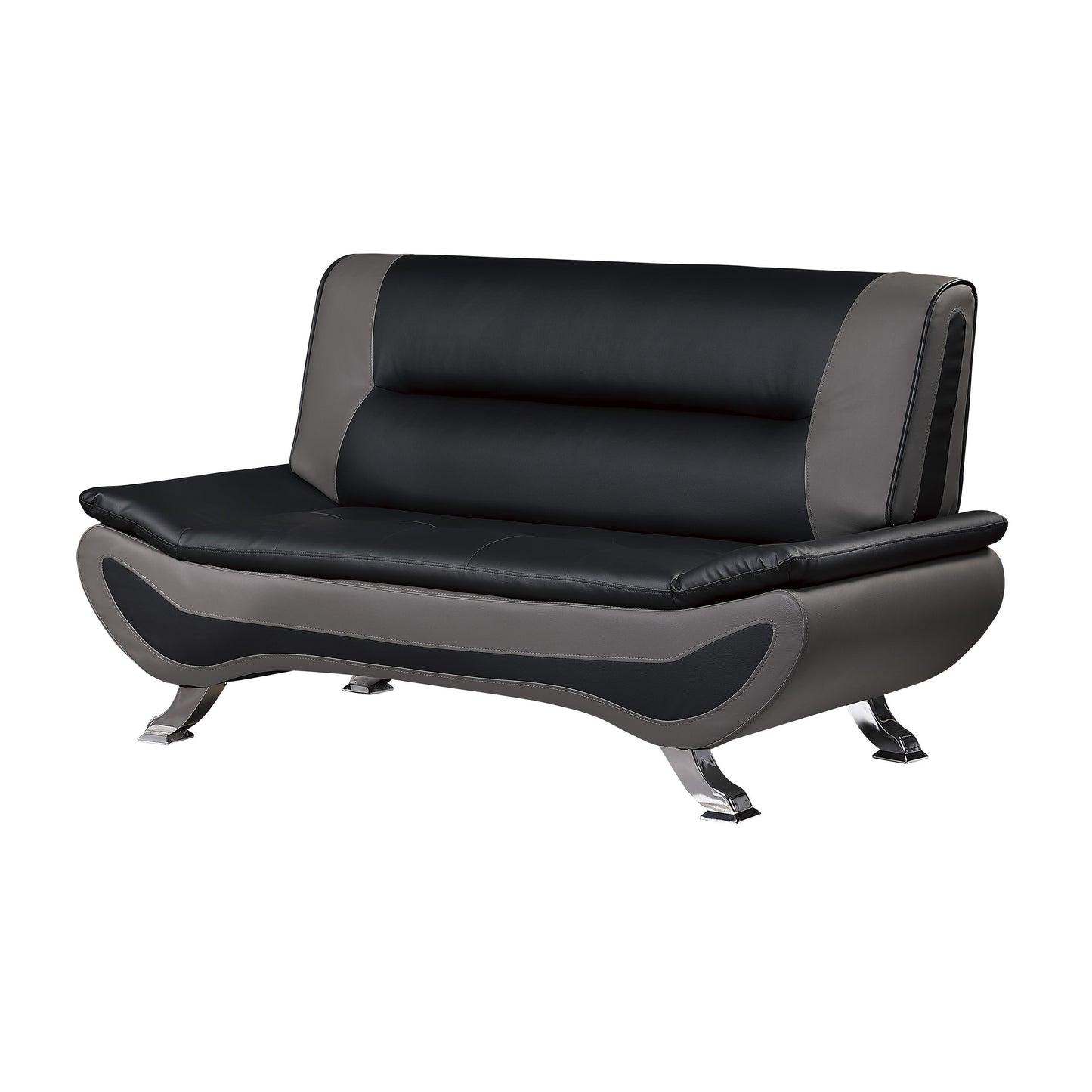 Moreno Loveseat - Black+Gray