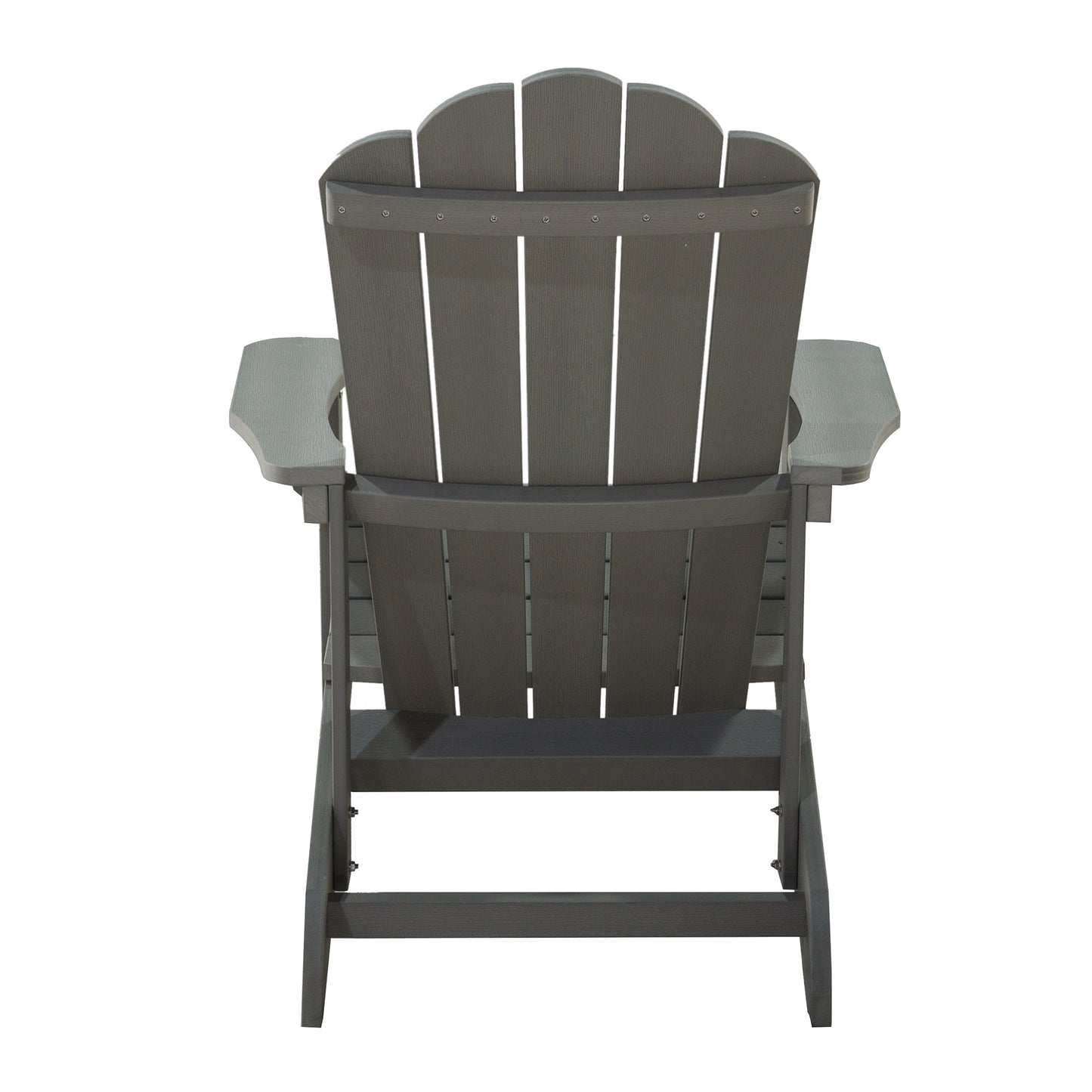 Key West Outdoor Plastic Wood Adirondack Chair - Gray