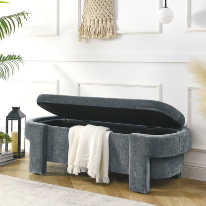 Rita Storage Bench - Gray