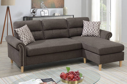 Esme Reversible Sectional Sofa Set  - Tan