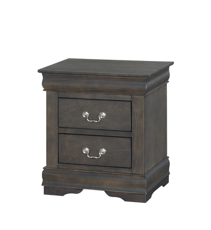 Louis Philippe Nightstand - Dark Gray