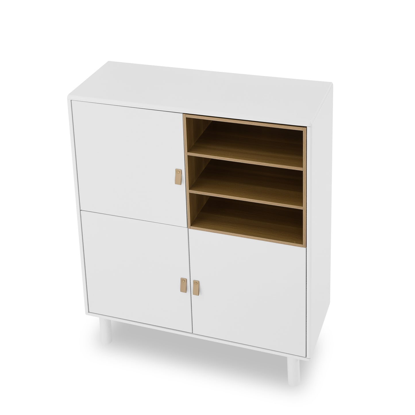 Giga Storage Wooden Cabinet - White