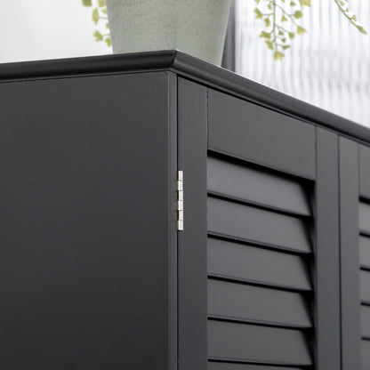 Homcom Tall Narrow Storage Cabinet - Black