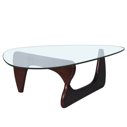 Modern Triangle coffee table - Dark Brown