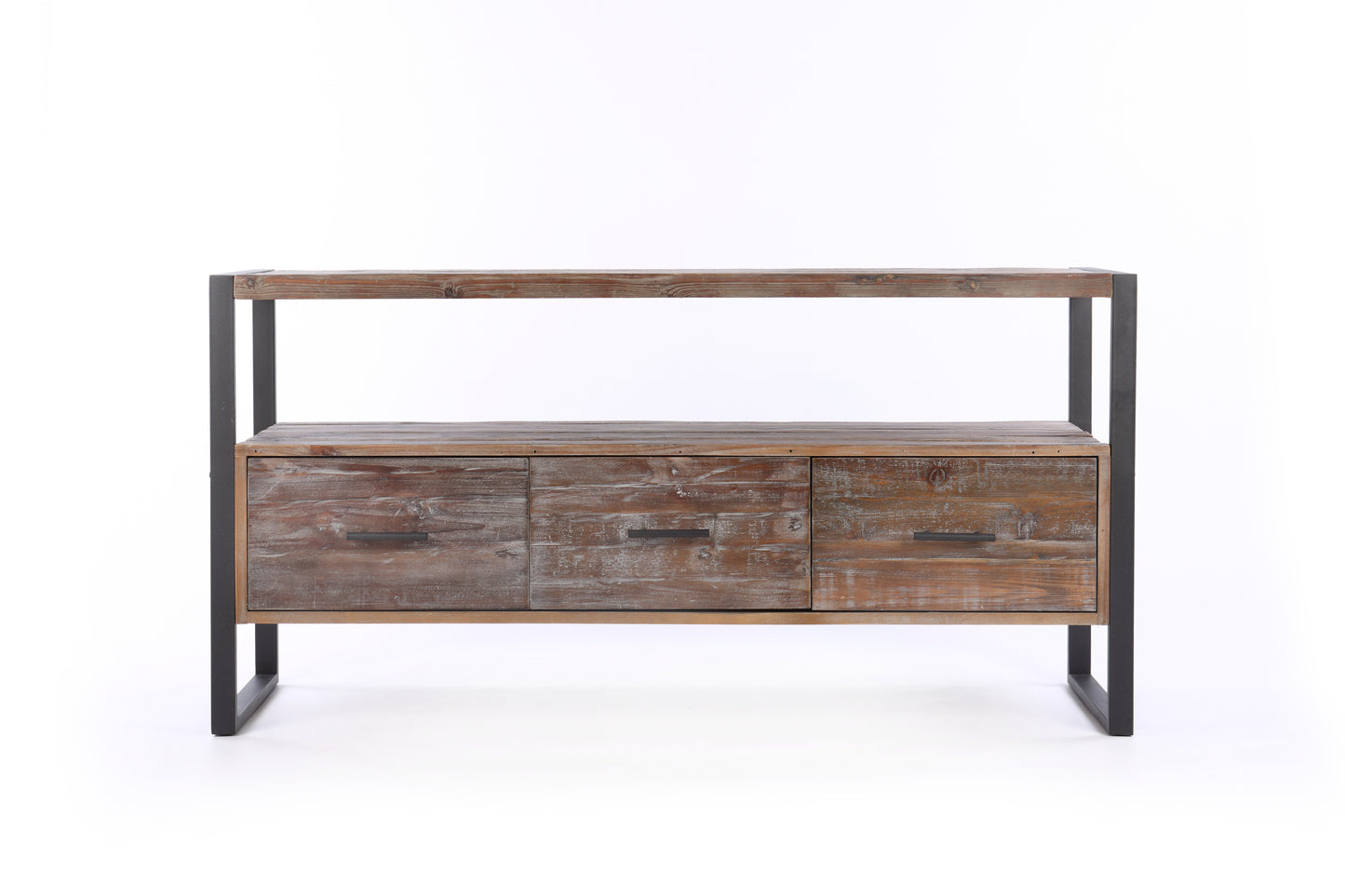 Rift Reclaimed Wood Media TV Console - Gray