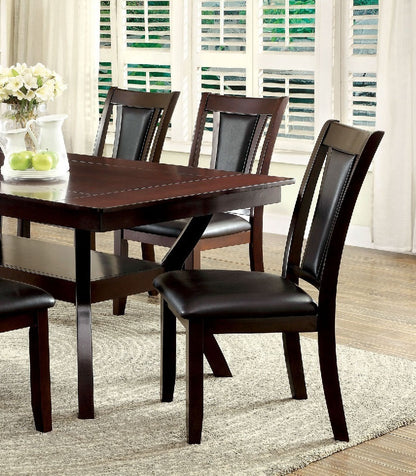 Tricia Dining Wooden Chair  Set of 2 - Cherry+Espresso