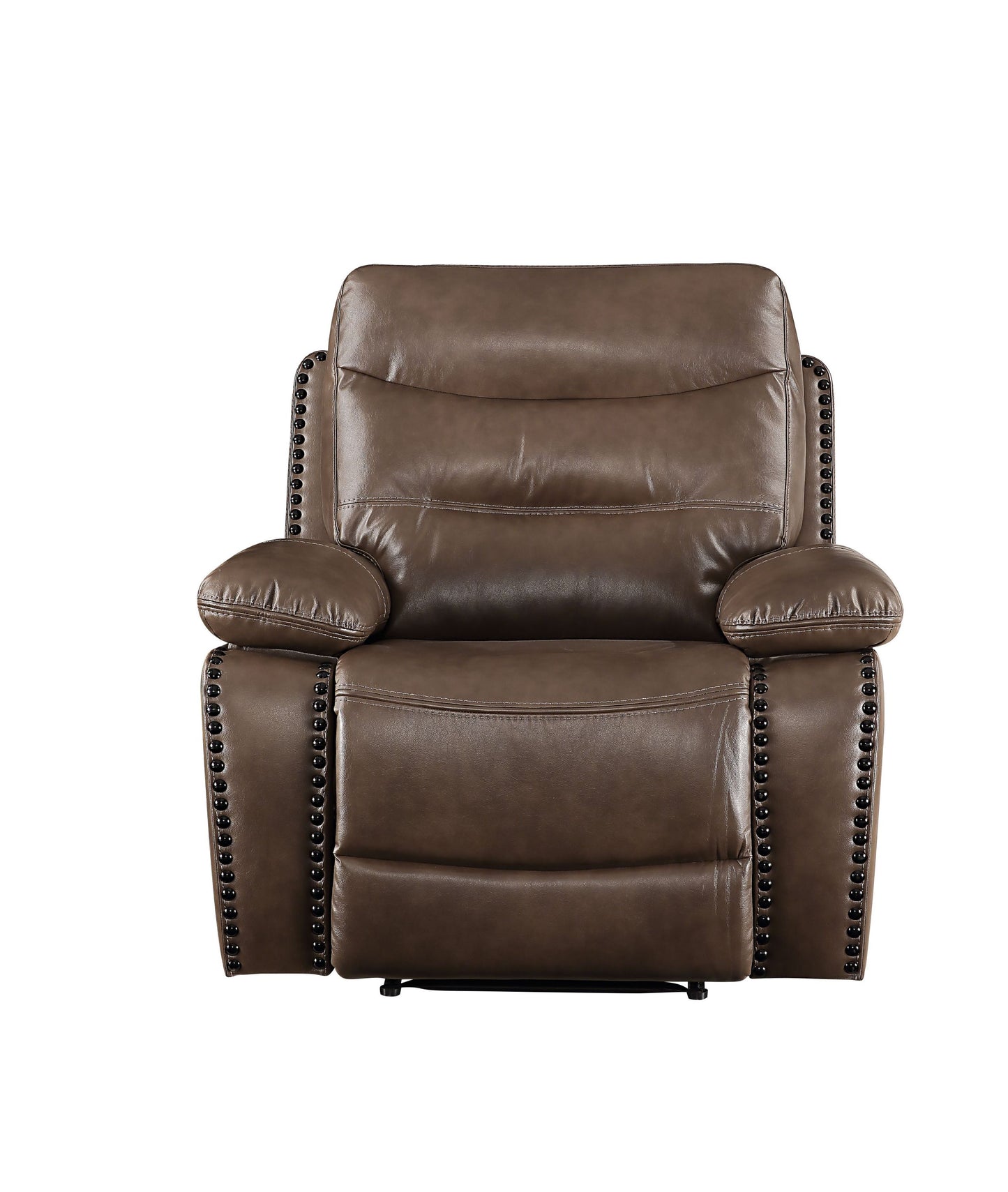 Clarke Power Recliner with Pillow Top Arm - Brown