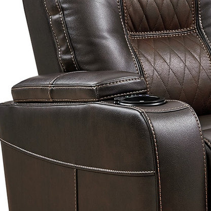 Royal Dual Power Recliner Chair - Brown