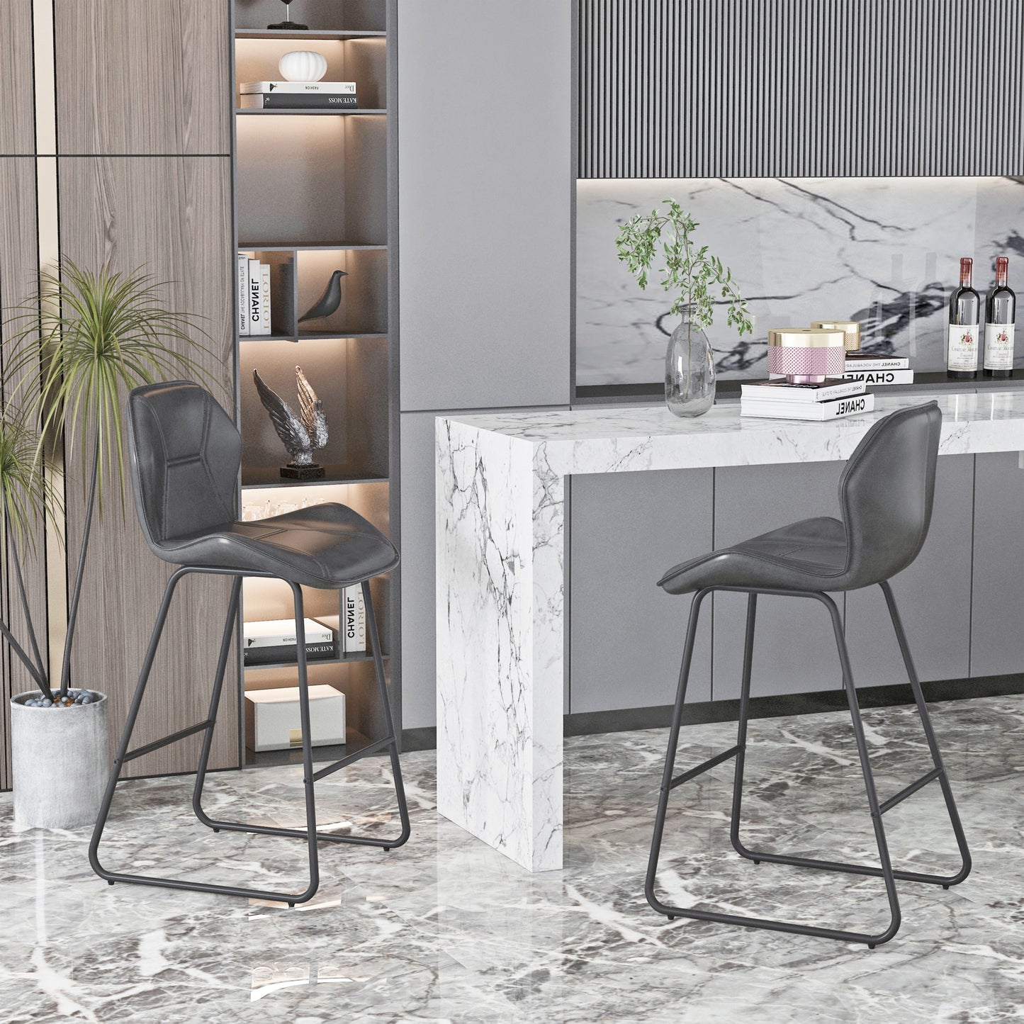 Interstellar Bar Stools - Gray Set of 2