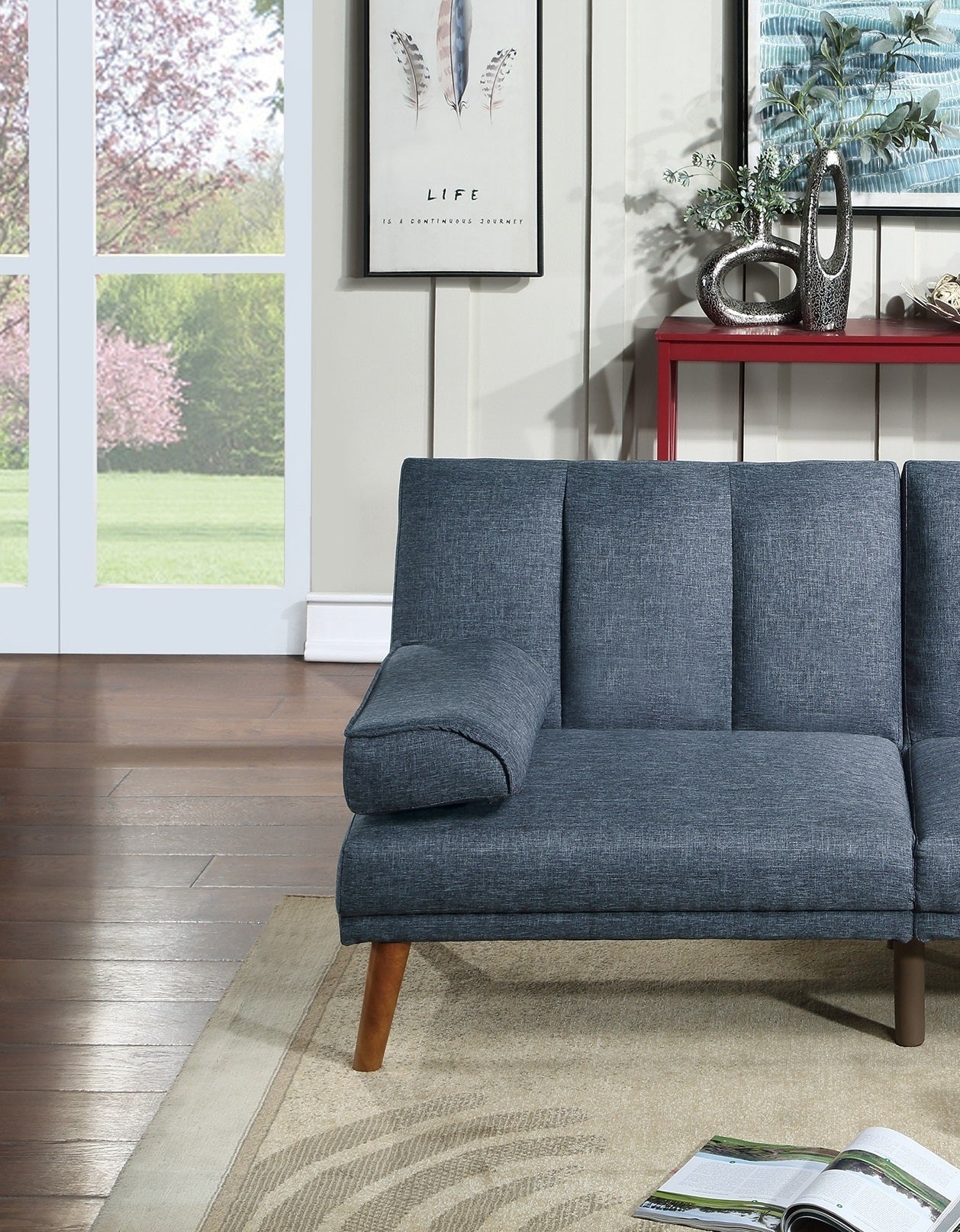 Jensen 2pc Sectional Sofa Set - Navy Blue