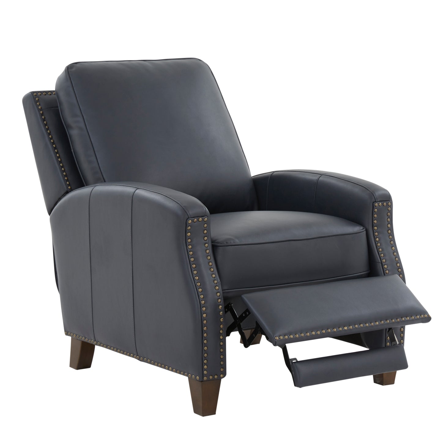 Jack Faux Leather Push Back Recliner - Blue