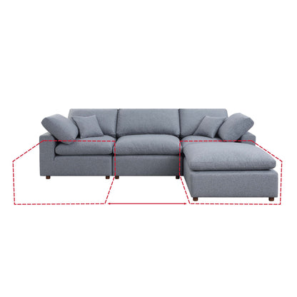 Dallah Modern Modular Sectional Sofa Set 1 - Gray