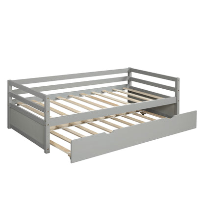 Zim Twin Size Daybed with Trundle - Gray