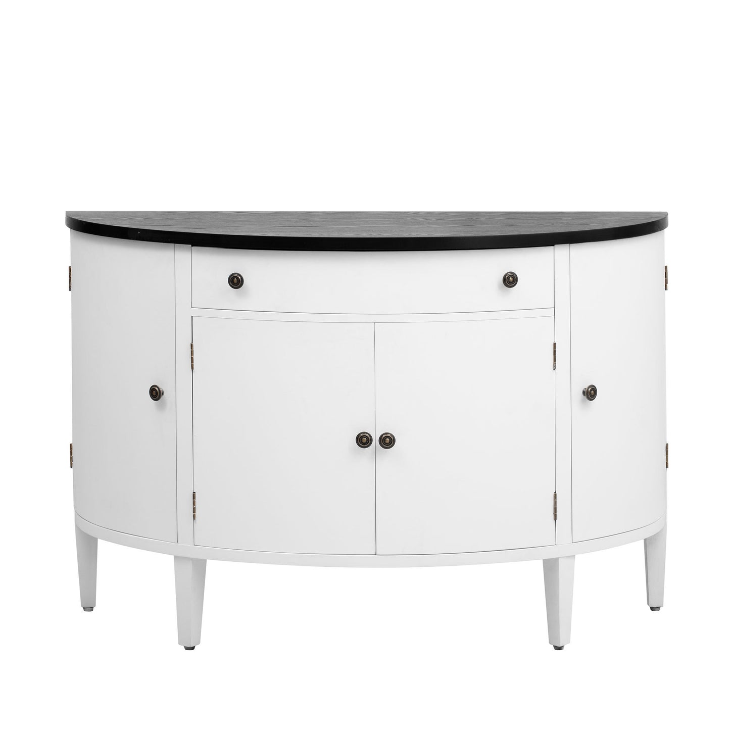 Hobs Curved Design Storage Cabinet - White