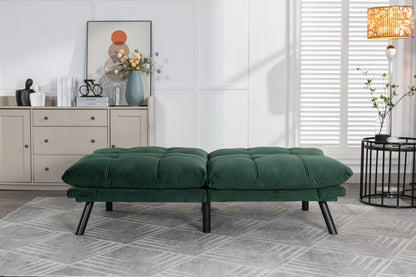 Vega Convertible Folding Modern Sofa Bed - Emerald