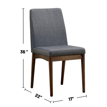 Bertha Padded Fabric Seat Dining Chairs (Set of 2)