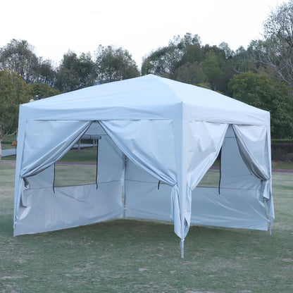 Lucina 10 x 10 ft Pop Up Gazebo Canopy Tent - White