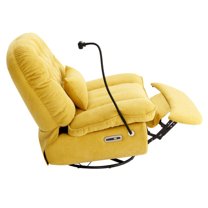 Roxie 270 Degree Swivel Power Recliner with Voice Control - Yellow