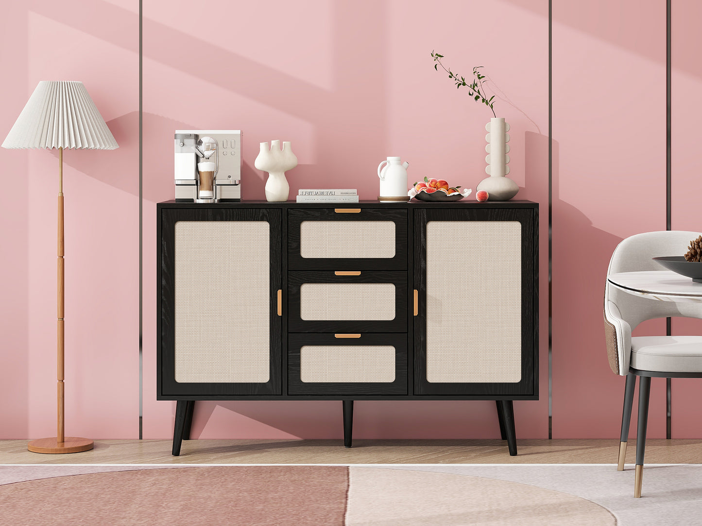 Keith Accent Storage Cabinet - Black