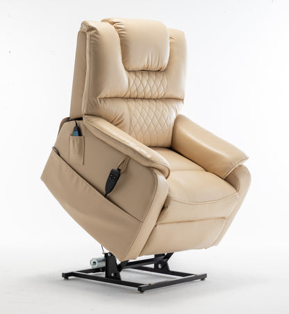 Eriga Power Lift Recliner Chair (180 degree lying flat) - Beige