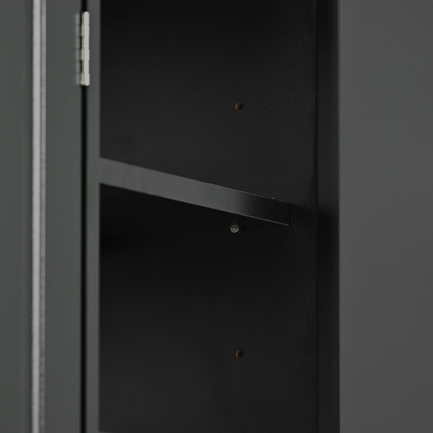 Mali Sleek and Modern Shoe Cabinet - Black