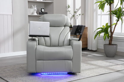 Orbit Power Motion Recliner - Light  Grey