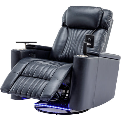 Comfort Max 270 Degree Swivel Power Recliner - Blue