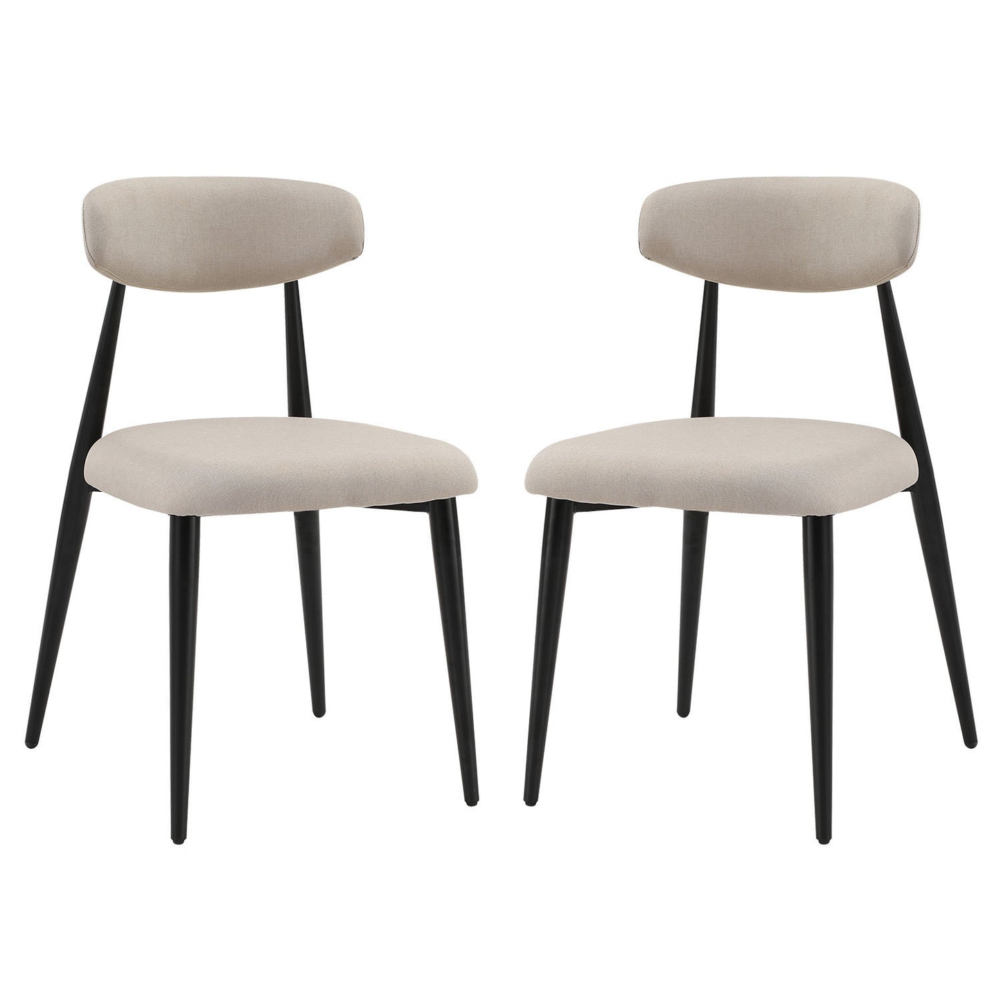 Baxley Curved Dining Chairs (Set of 2) - Light Gray