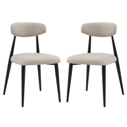 Baxley Curved Dining Chairs (Set of 2) - Light Gray