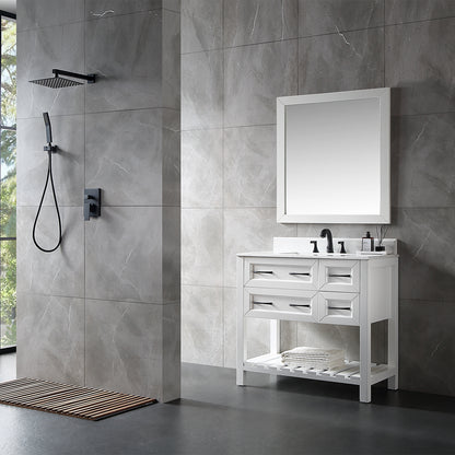 Freestanding Bath Vanity - White