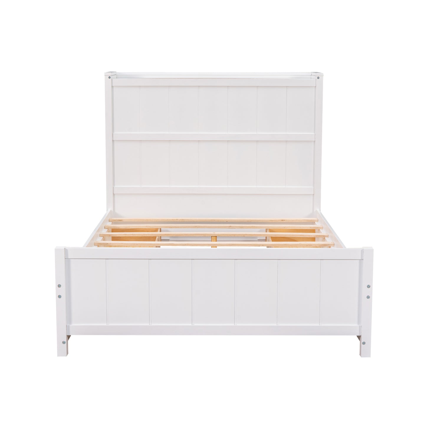 Zeal Full Size Platform Bed w Storage - White