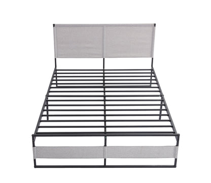 Ovi Queen Size Metal Bed Frame - Gray