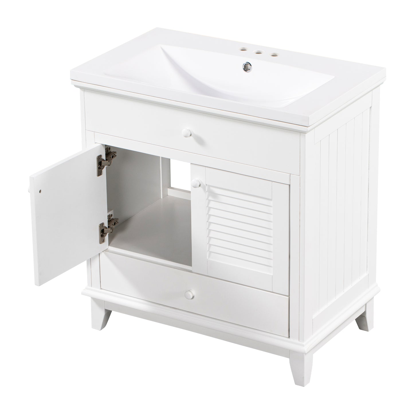 I- Bathroom Vanity - White