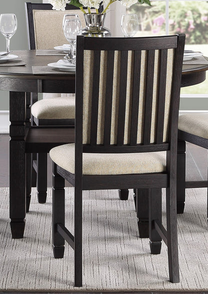 Rex Dining Chair  (Set of 2) - Black