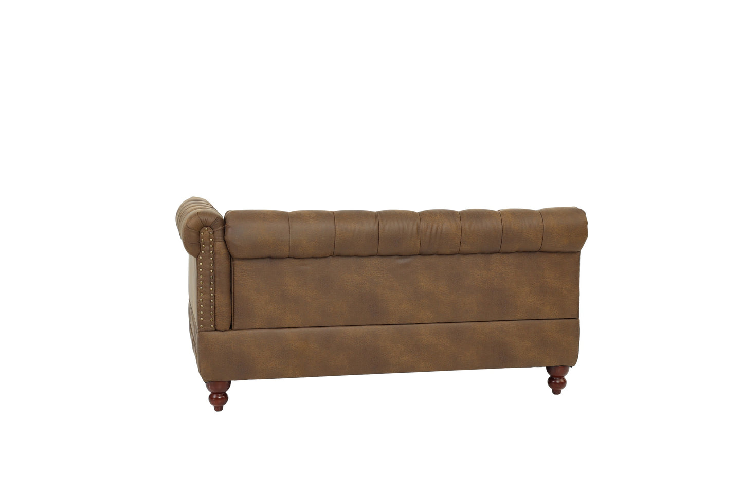 Jaya Reversible One Arm Loveseat - Dark Coffee