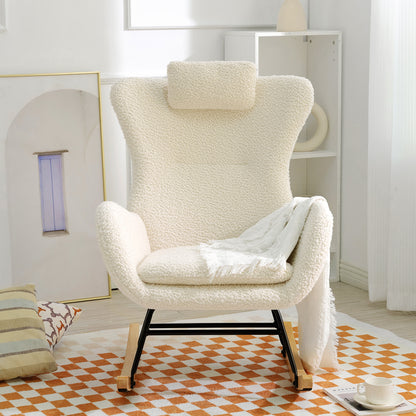 Anton Rocking Chair - Beige