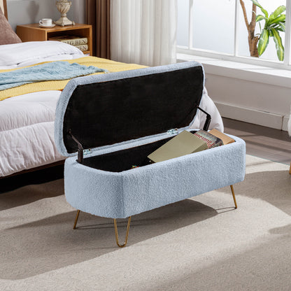 Fur Storage Bench - Blue