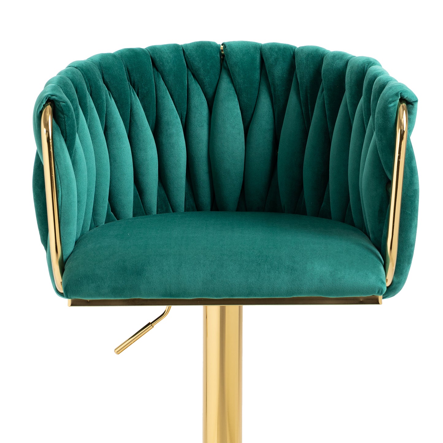 Noah Vintage Counter Height Bar Chairs   - Emerald Set of 2