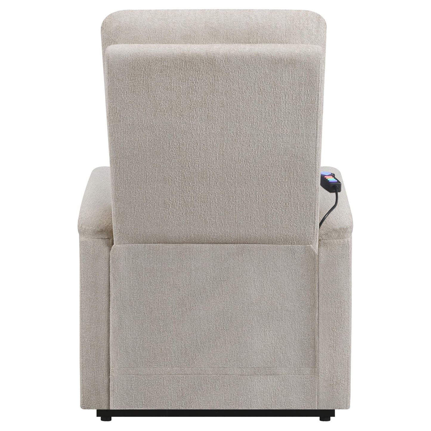 Lennox Power Lift Recliner with Storage Pocket - Beige